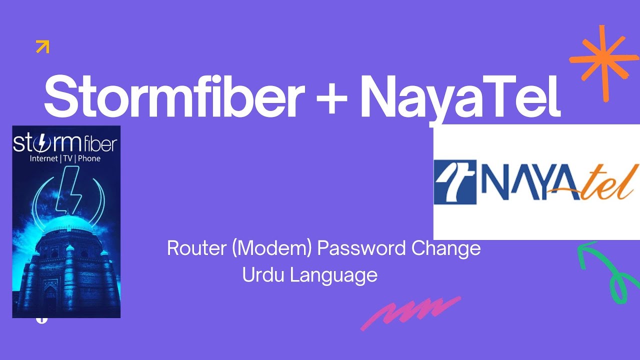 How to change stormfiber or nayatel router password change very easy and secure in urdu language
