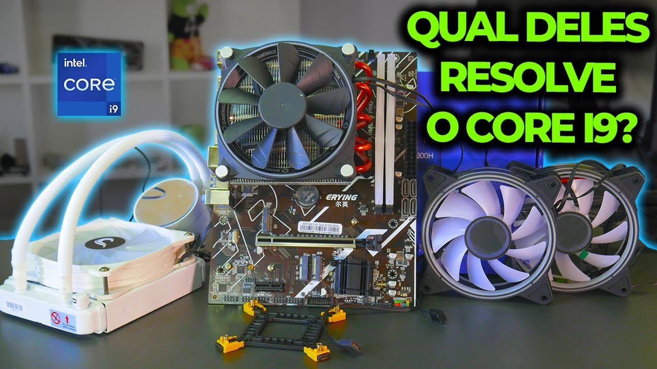 TESTEI UM WATER COOLER NO CORE I9 11900H DE R$800 DO ALIEXPRESS! (E OUTROS)! QUAL MAIS RESOLVE?