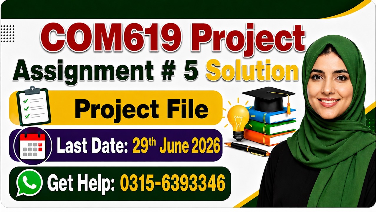 COM619 Assignment 5 SOlution 2026 com619 final project commerce