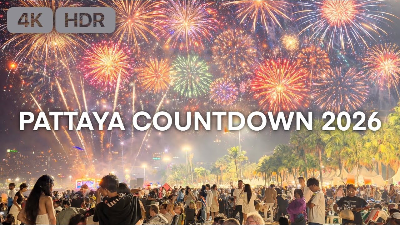 4K HDR | Pattaya Countdown 2026 | Walking Tour