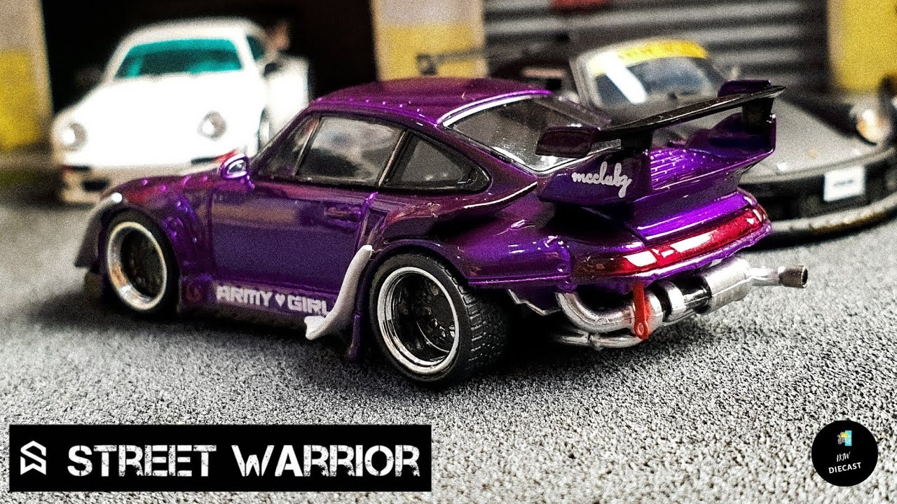 Porsche RWB Army Girl Rauh-Welt Begriff by Street Warrior 1/64 | UNBOXING and REVIEW