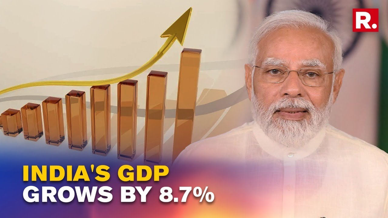 India's GDP Grows By 8.7% In 2021-22, Quarter Ended March Registers 4.1% Growth Rate