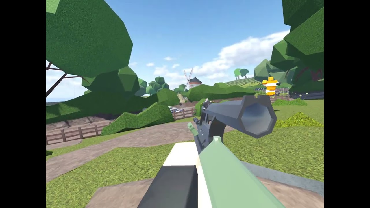 Me playing in weird gun game#roblox#guns#game