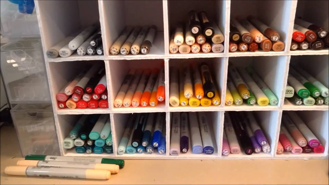 My Copic Tour Part 1 of 2: Workspace, Tools and Understanding Copic Labels