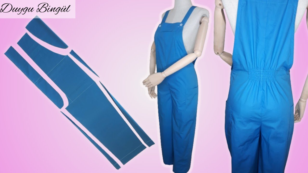 Very Easy Gardening Overalls Cutting and Sewing / Jumpsuit Sewing