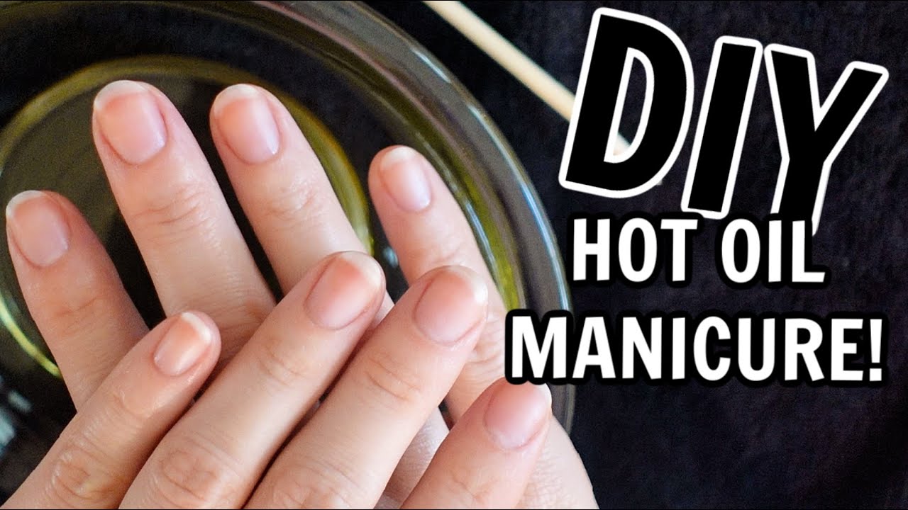 Маникюр с горячим маслом в домашних условиях!