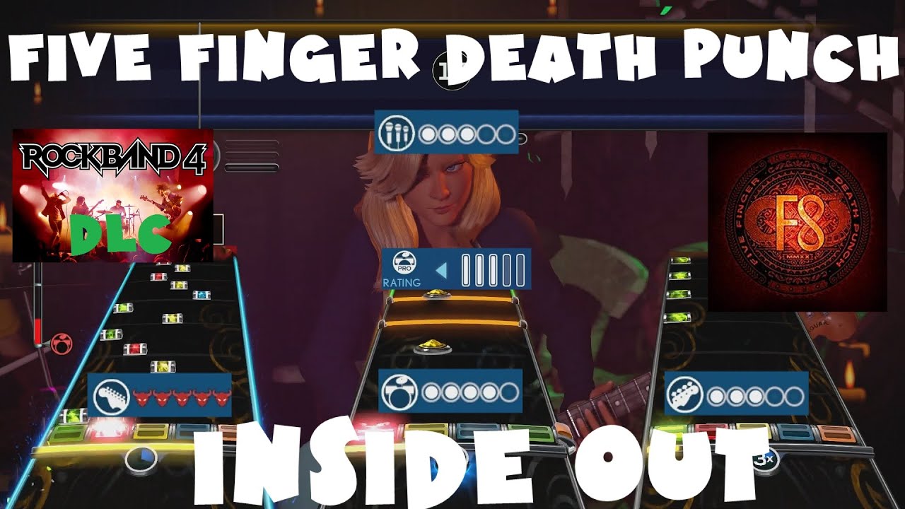 Five Finger Death Punch - Inside Out - Rock Band 4 DLC Expert Full Band (February 27th, 2020)