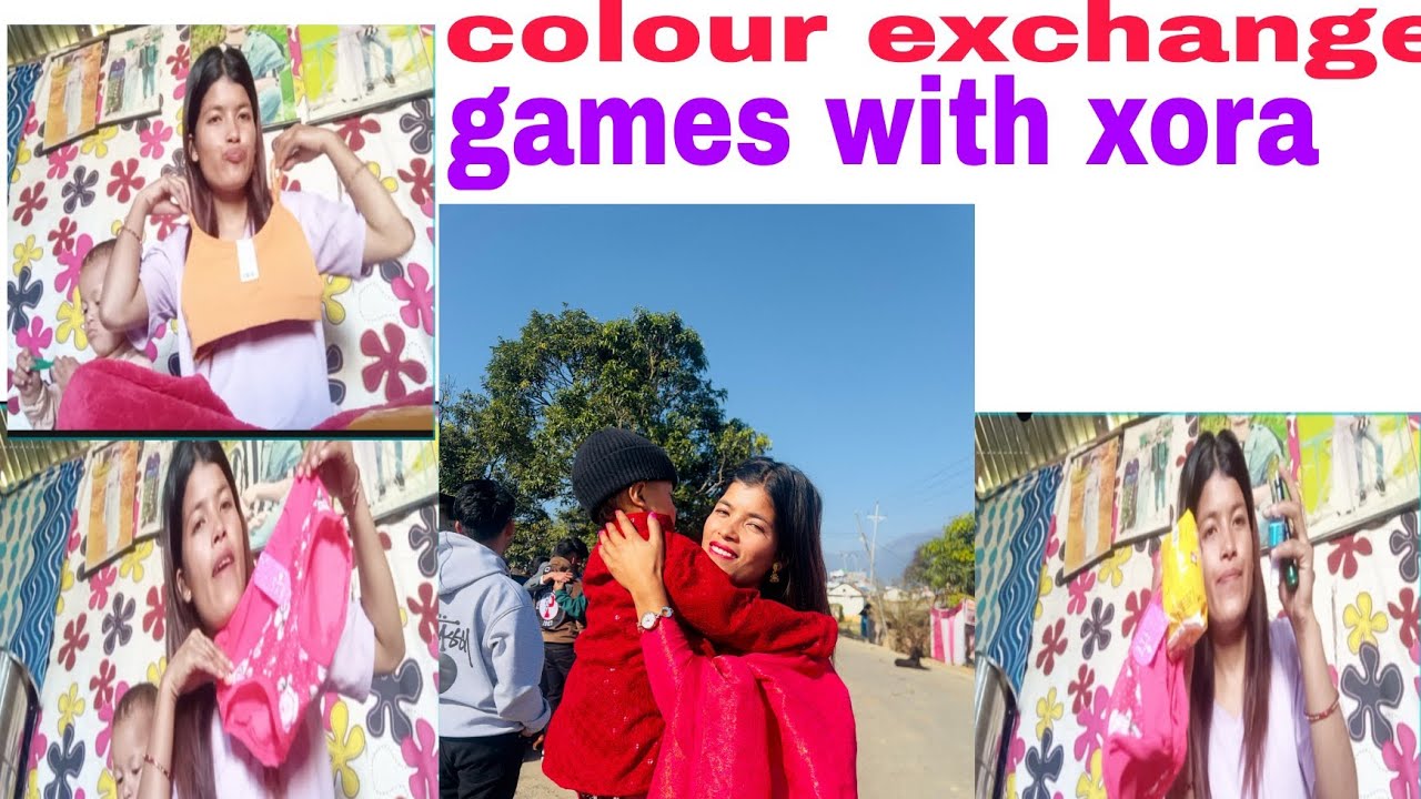 colour exchange game with aama xora