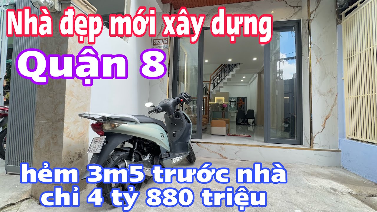 Quận 8 phường 9 phường chánh hưng 4 tỷ 880 triệu nhà mới xây 1 lầu đúc thật #0706696269