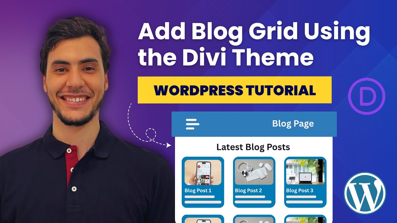 How to add a Blog Posts Grid Using the DIVI theme ( WordPress Tutorial )