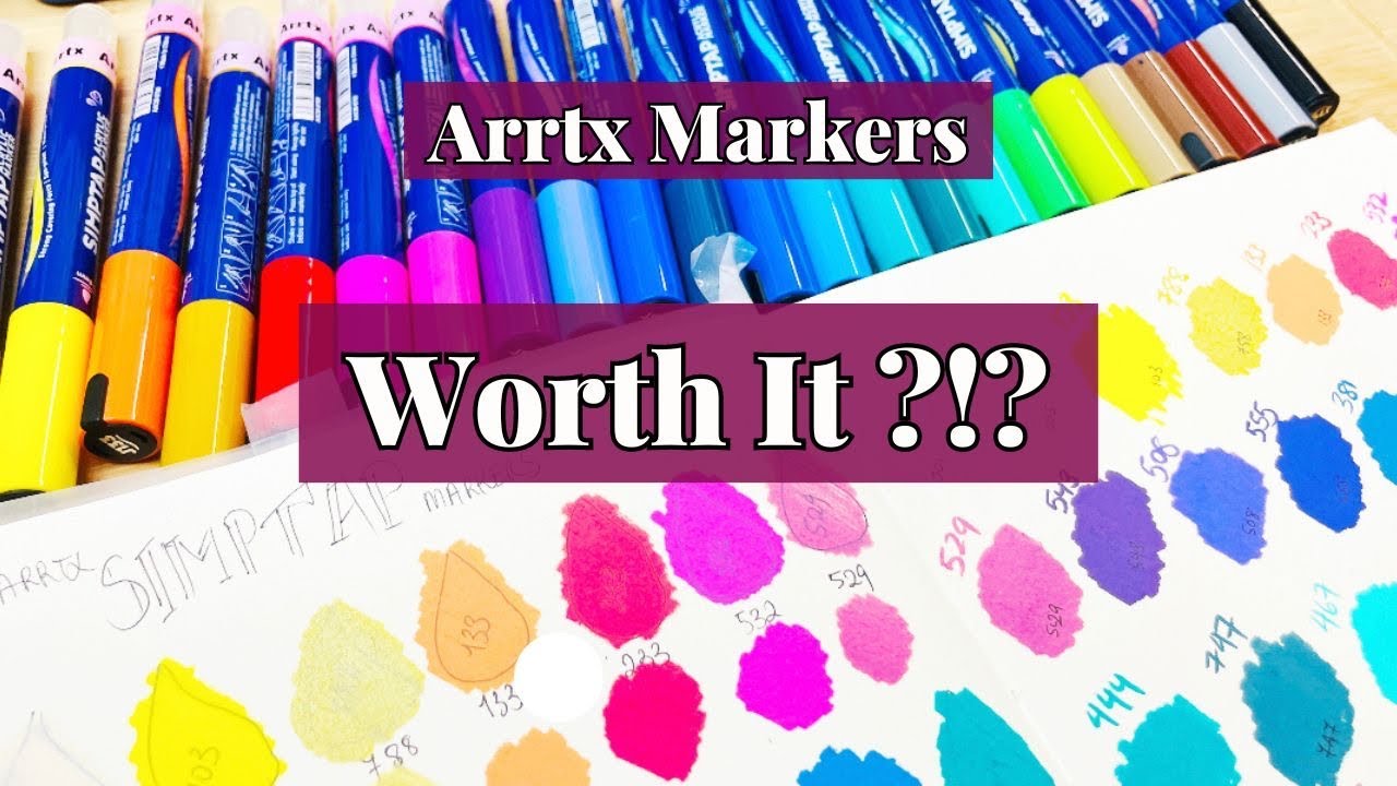 Sketchbook Time - Exploring Acrylic Markers, Simptap Arrtx Acrylic Markers