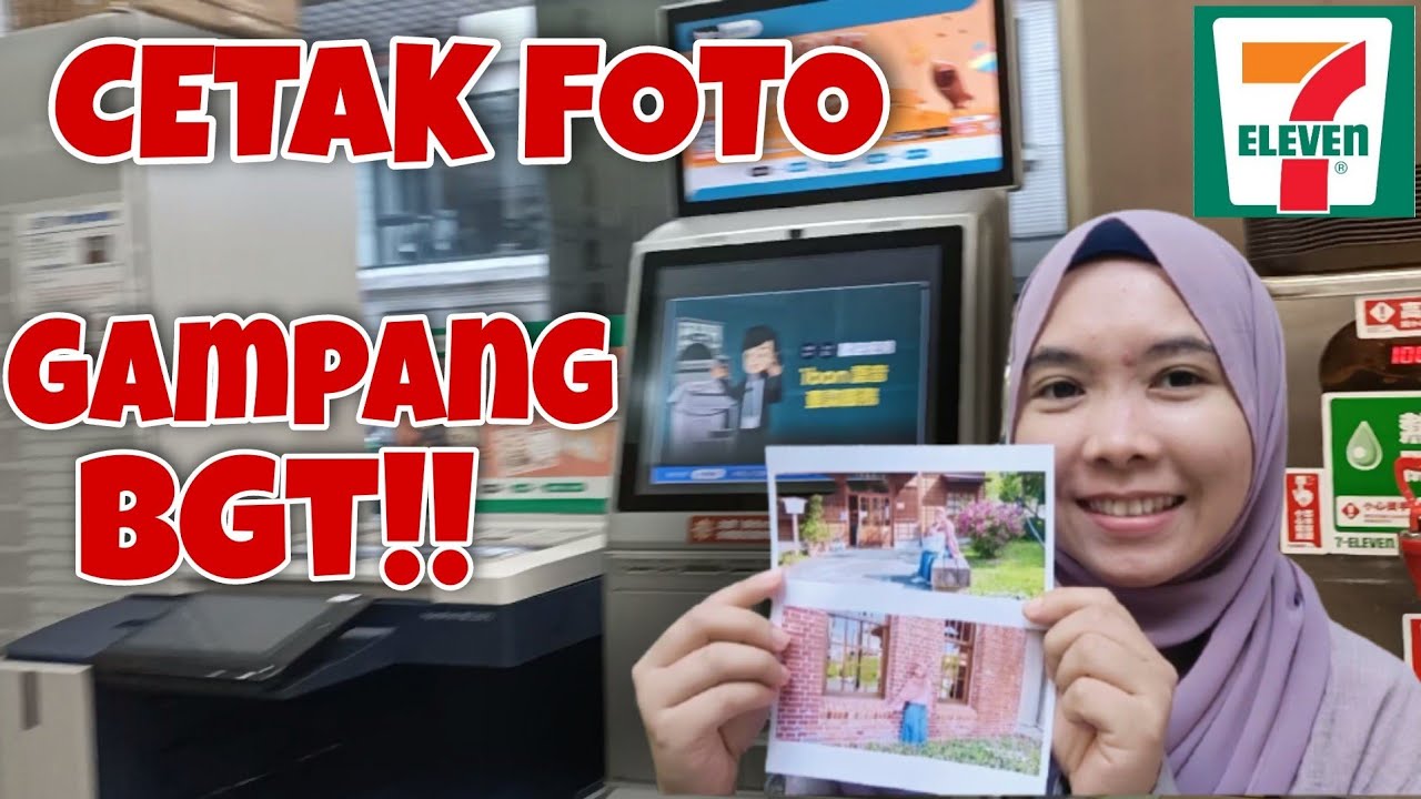 Cara mencetak foto di seven-eleven || tanpa aplikasi ibon