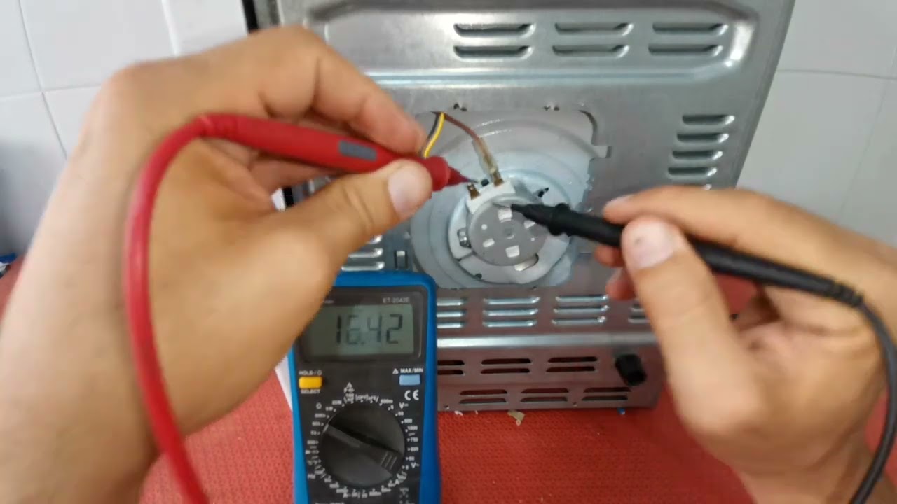 microondas , como testar motor do prato