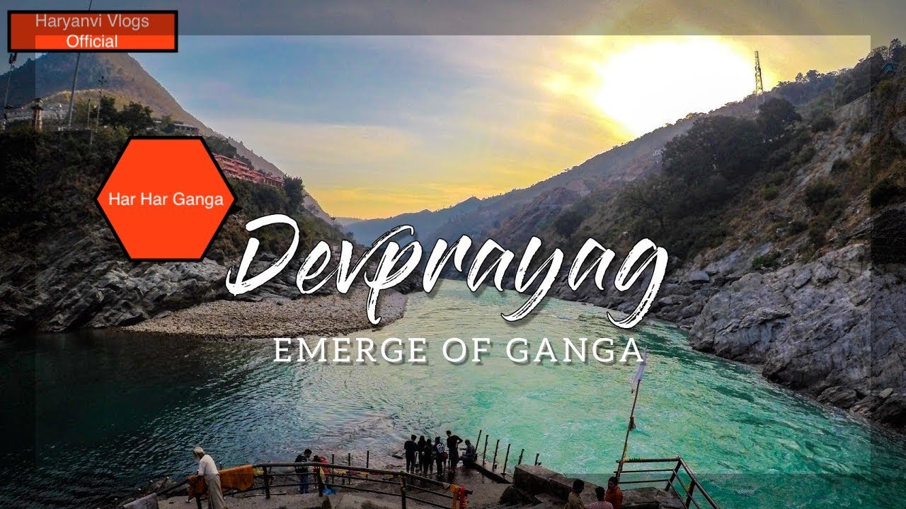 Devprayag Sangam | Drone Shots | Ganga River Starts From Here Devprayag