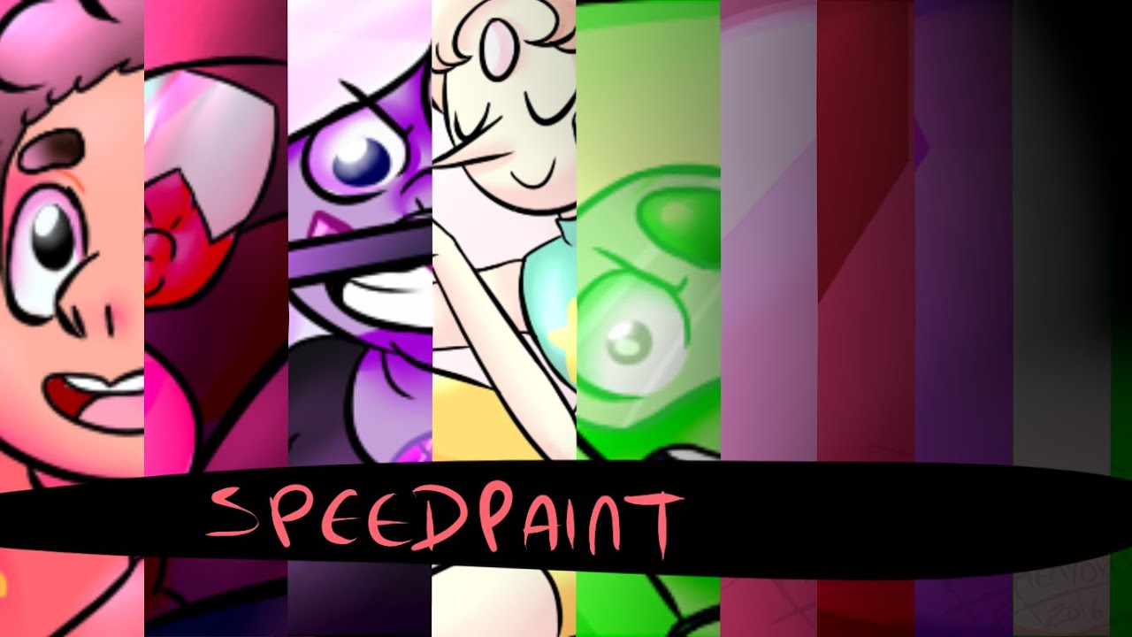 Steven Universe [SPEEDPAINT] SU Crystal Gems in Gems