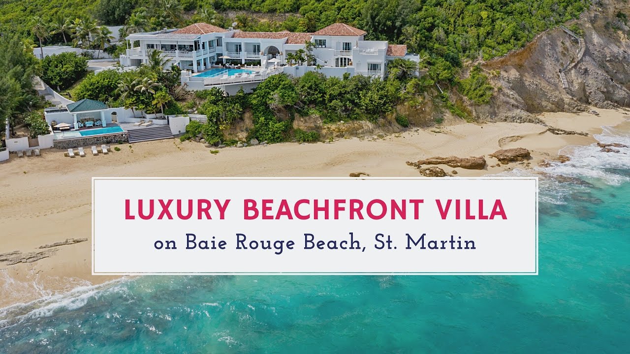 Luxury Beachfront Villa on Baie Rouge Beach in St. Martin