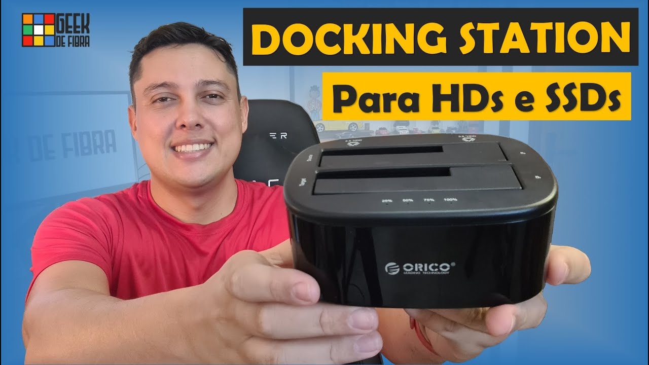 DOCKING STATION ORICO - Use HDs e SSDs normais como se fossem externos e mais!