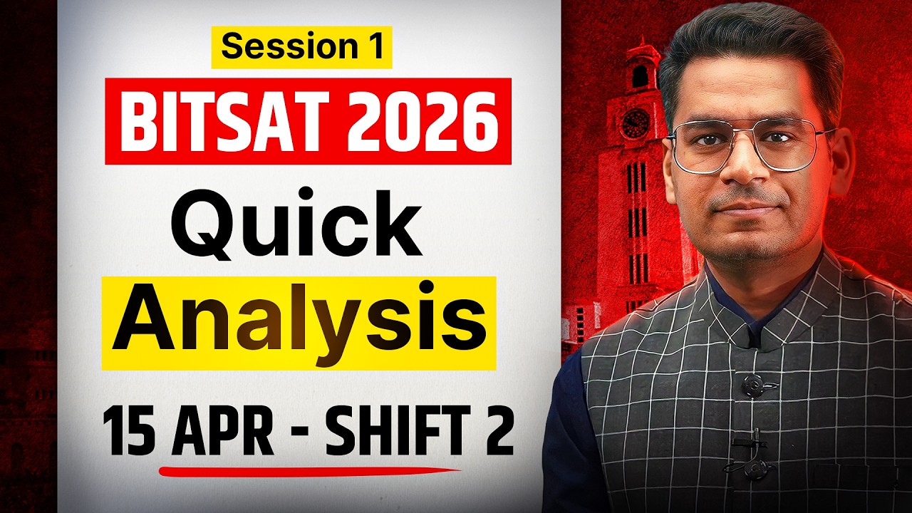 BITSAT 15th April Shift 2 | Quick Analysis | MathonGo | Anup Sir
