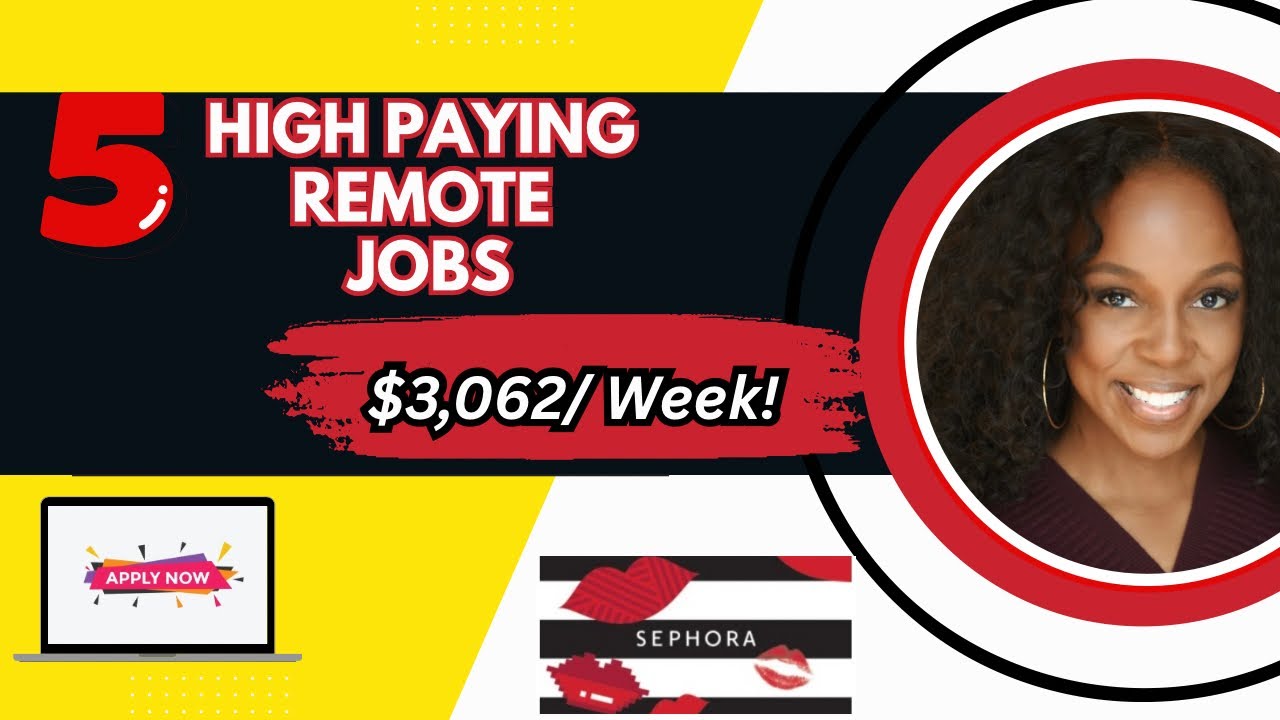High Paying Remote Jobs 2025 💻 | Sephora Pays Up To $147,000/Year!