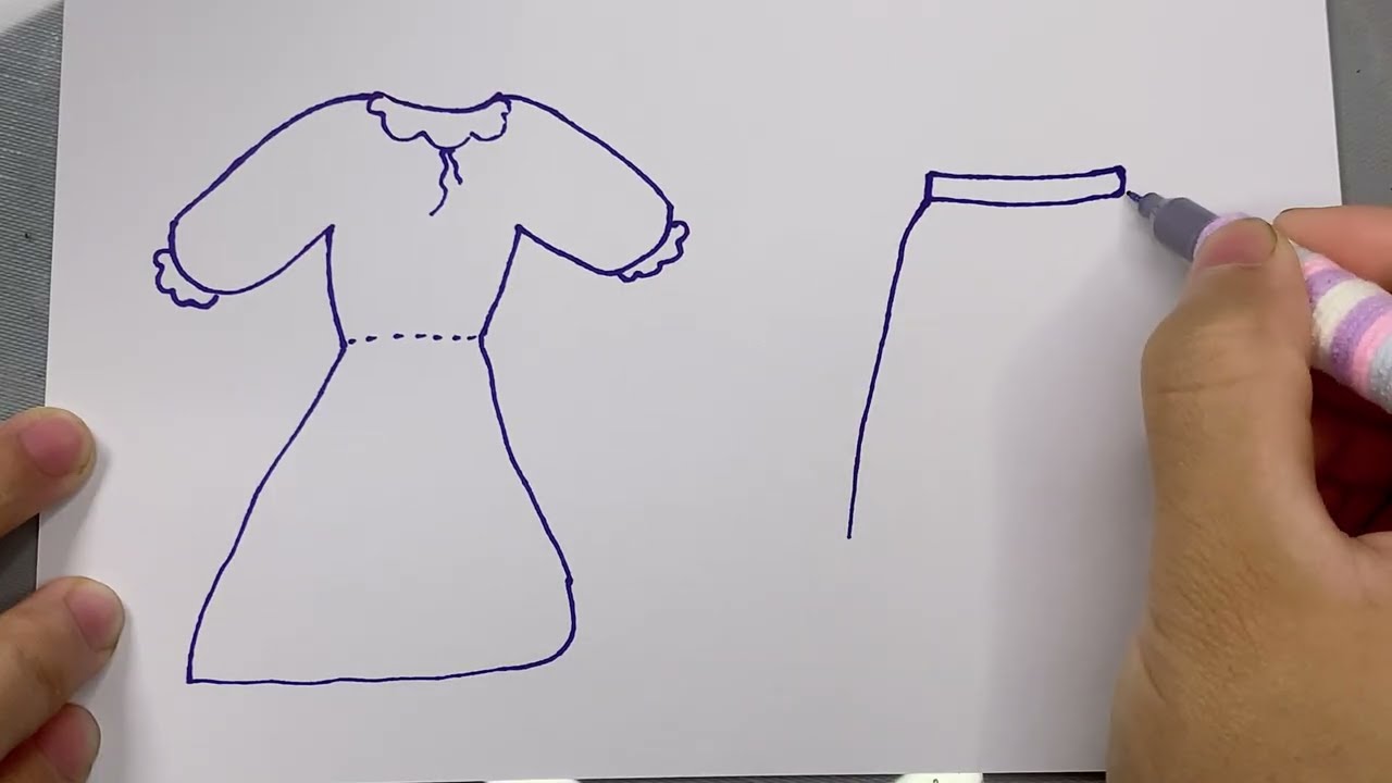 Drawing the Dress I’ve Always Dreamed Of 👗🌈