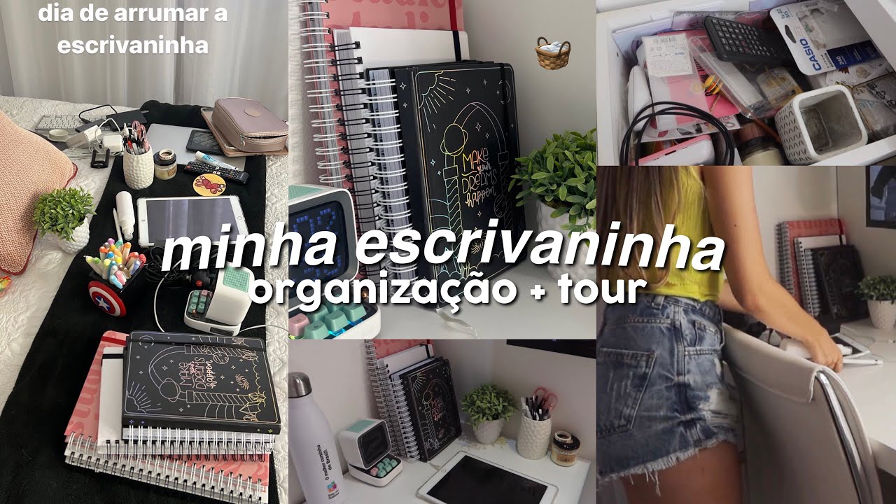 ORGANIZANDO MINHA ESCRIVANINHA | limpeza e motivação