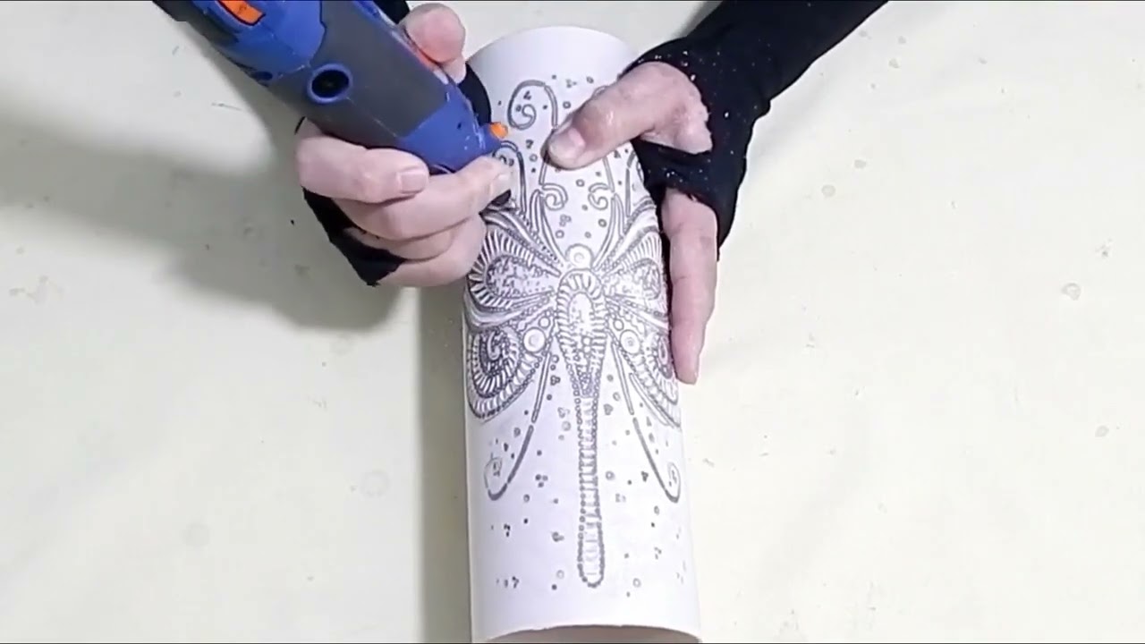 Aprenda fazer uma luminária de pvc Dragonfly