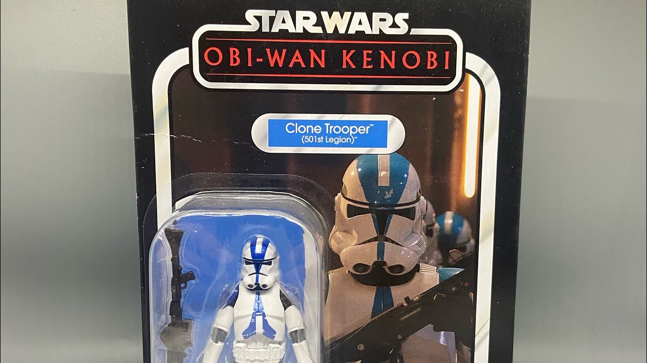 Star Wars The Vintage Collection VC 501st Clone Trooper (obi wan kenobi) 3.75 action figure