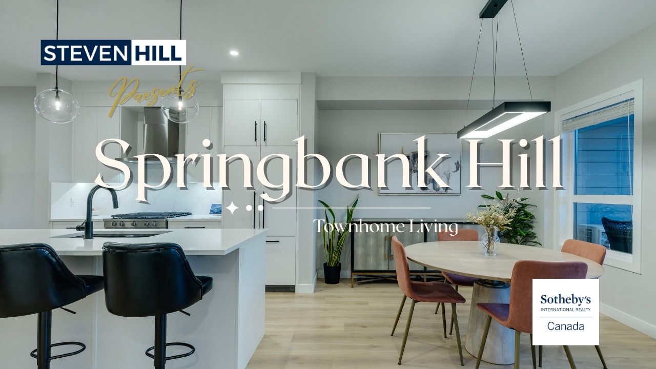 Real Estate Touring a Luxury Townhome in Springbank Hill, Calgary