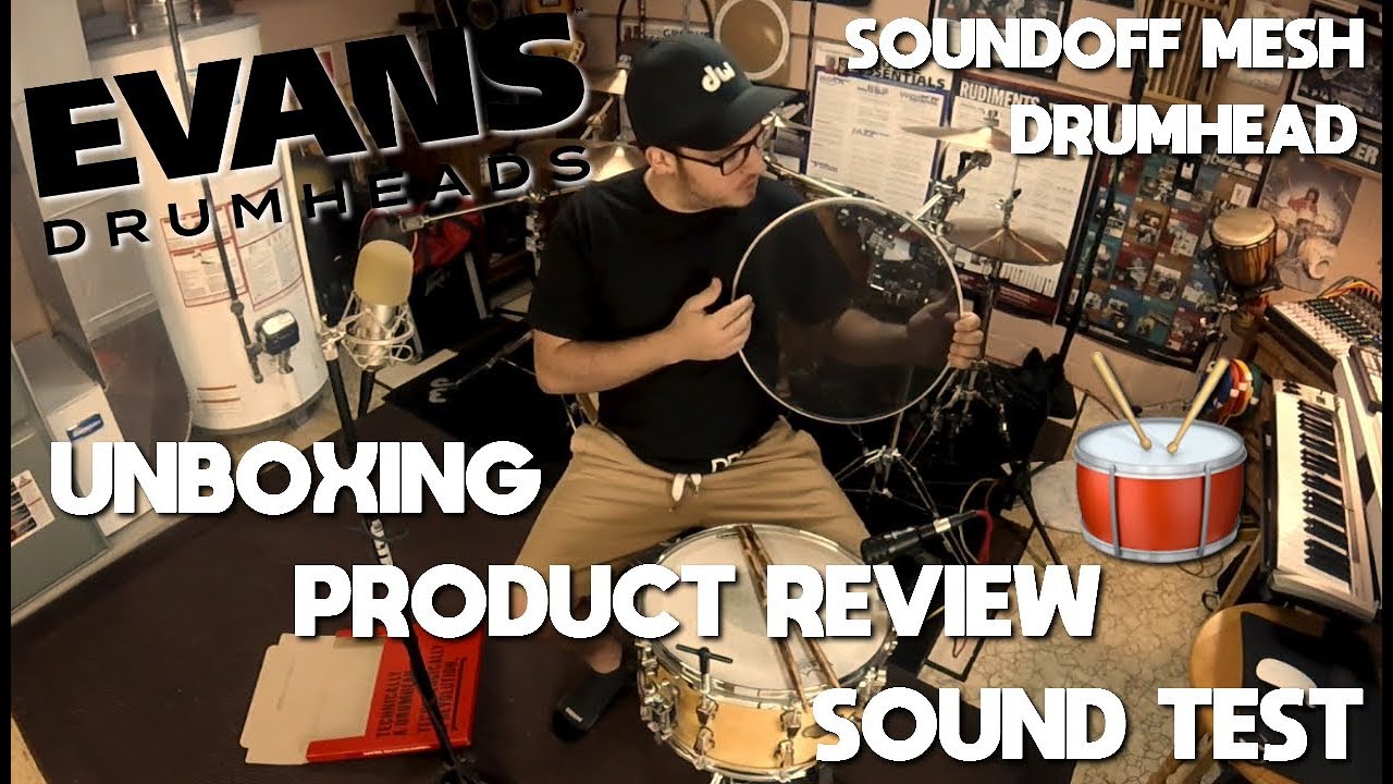 Evans Soundoff Mesh Drum Head - Unboxing/Product Review/Sound Test