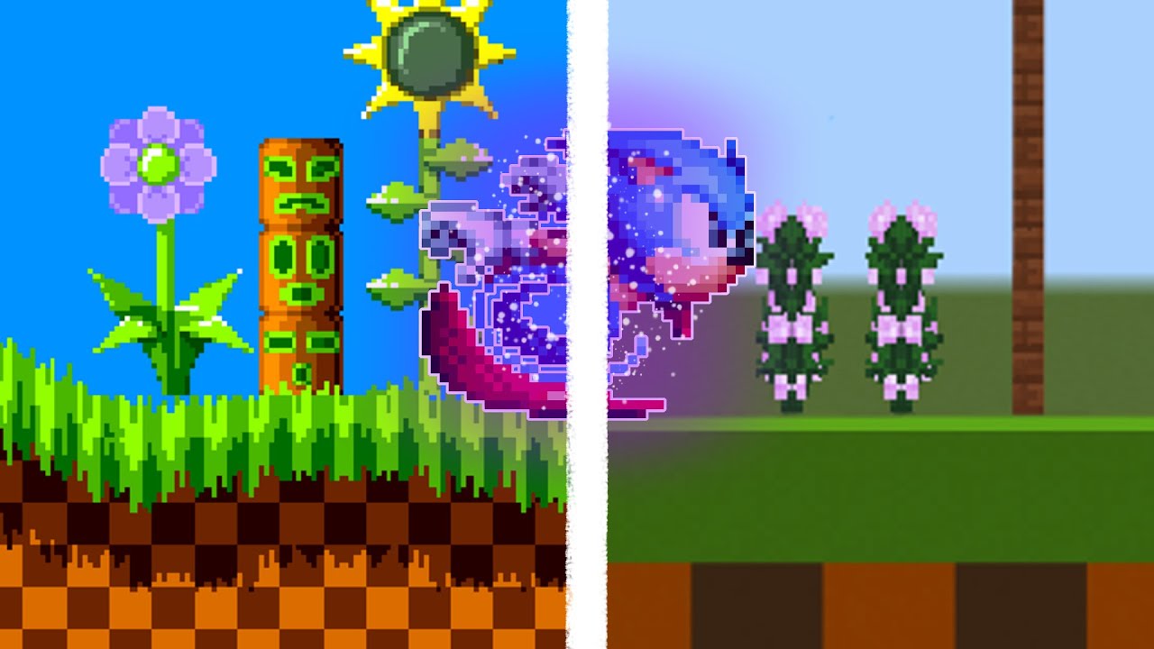 I Made Green Hill Zone In Minecraft