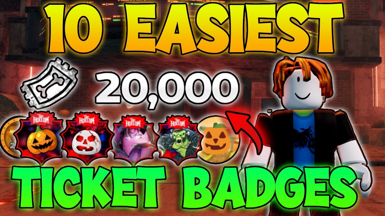 Roblox The Hallow Event - 10 EASIEST Game Badges TO FARM TICKETS In The Hallow! (The Hallow)