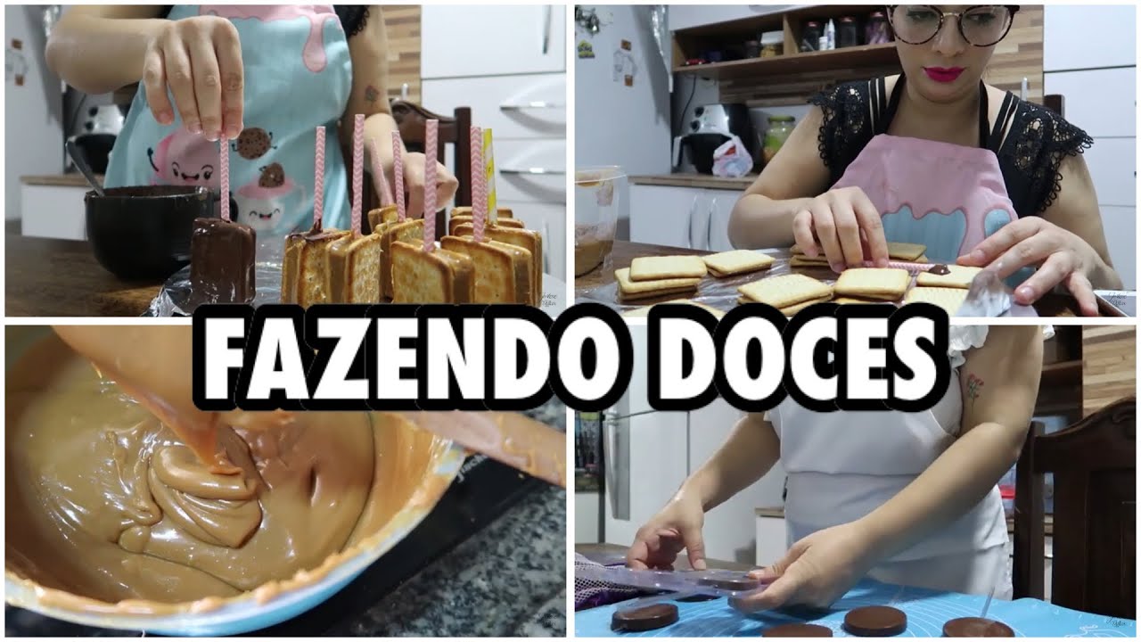 FAZENDO DOCES CIRCO ROSA - PARTE 1 - ALFAJOR, BOMBONS E PIRULITO DE BOLACHA