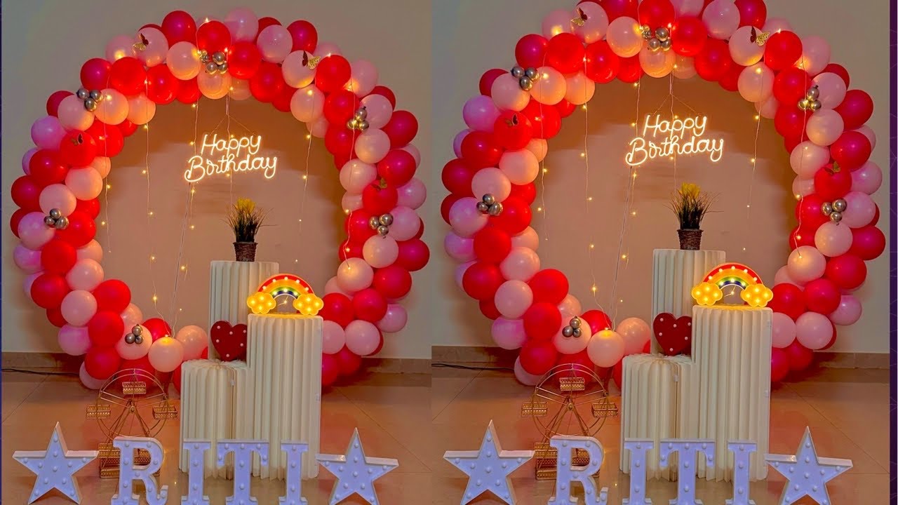 Easy birthday decoration at home | birthday decoration at home ideas