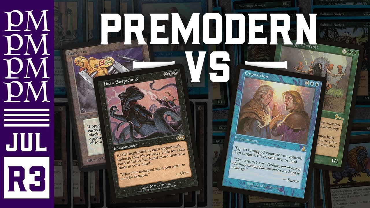 Suspicious Vise против UG Opposition — Раунд 3 — Июльский турнир Premodern MTG