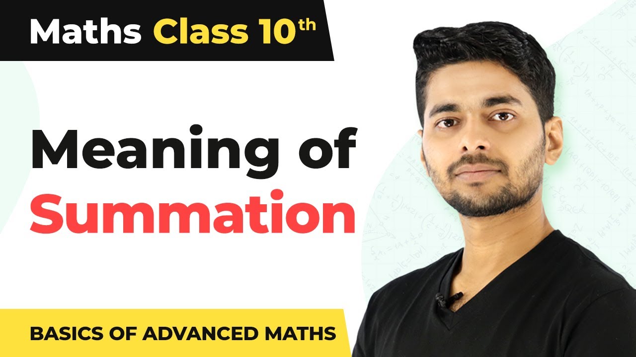 Meaning of Summation - Some Special Series | Class 11 Maths