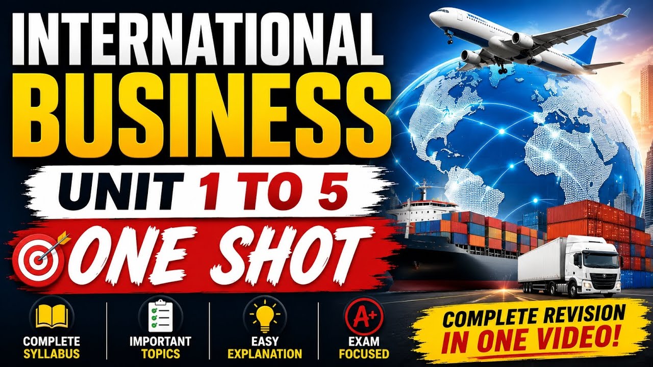 International Business Oneshot 2026 | Imp Questions IB | BCom Prog/Hons | DU Sem 4 