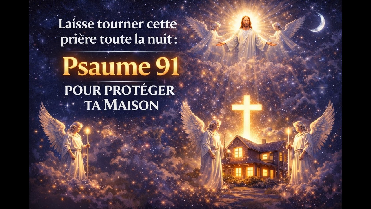 Laisse tourner cette prière toute la nuit : Psaume 91 pour protéger ta maison