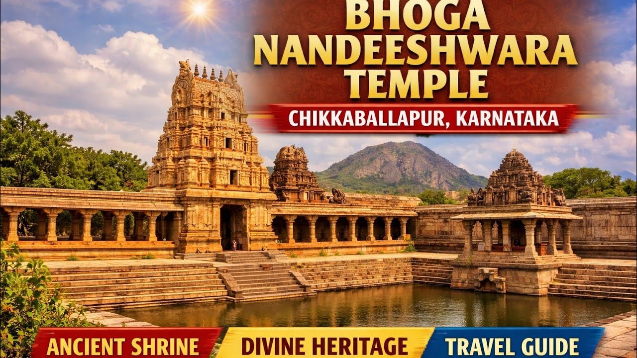 Shri Bhog Nandishwara temple chikkaballapur karnataka #hinditravelvlog #ancienttemple #hindutemple 