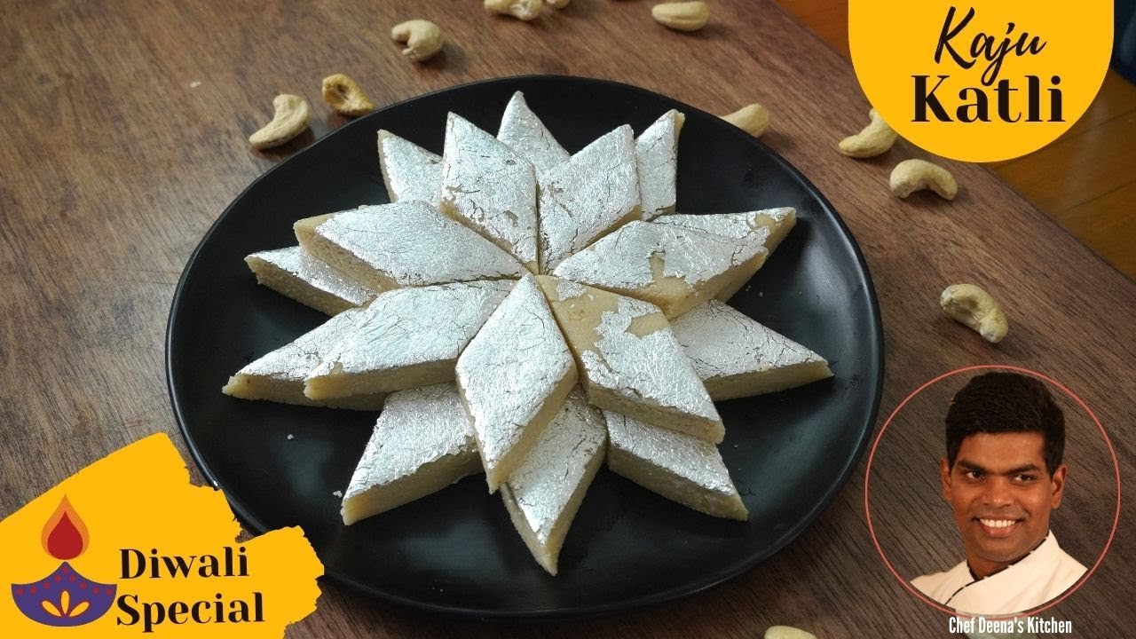 Kaju Katli Recipe In Tamil | How to Make Kaju Katli | Diwali Sweets | CDK