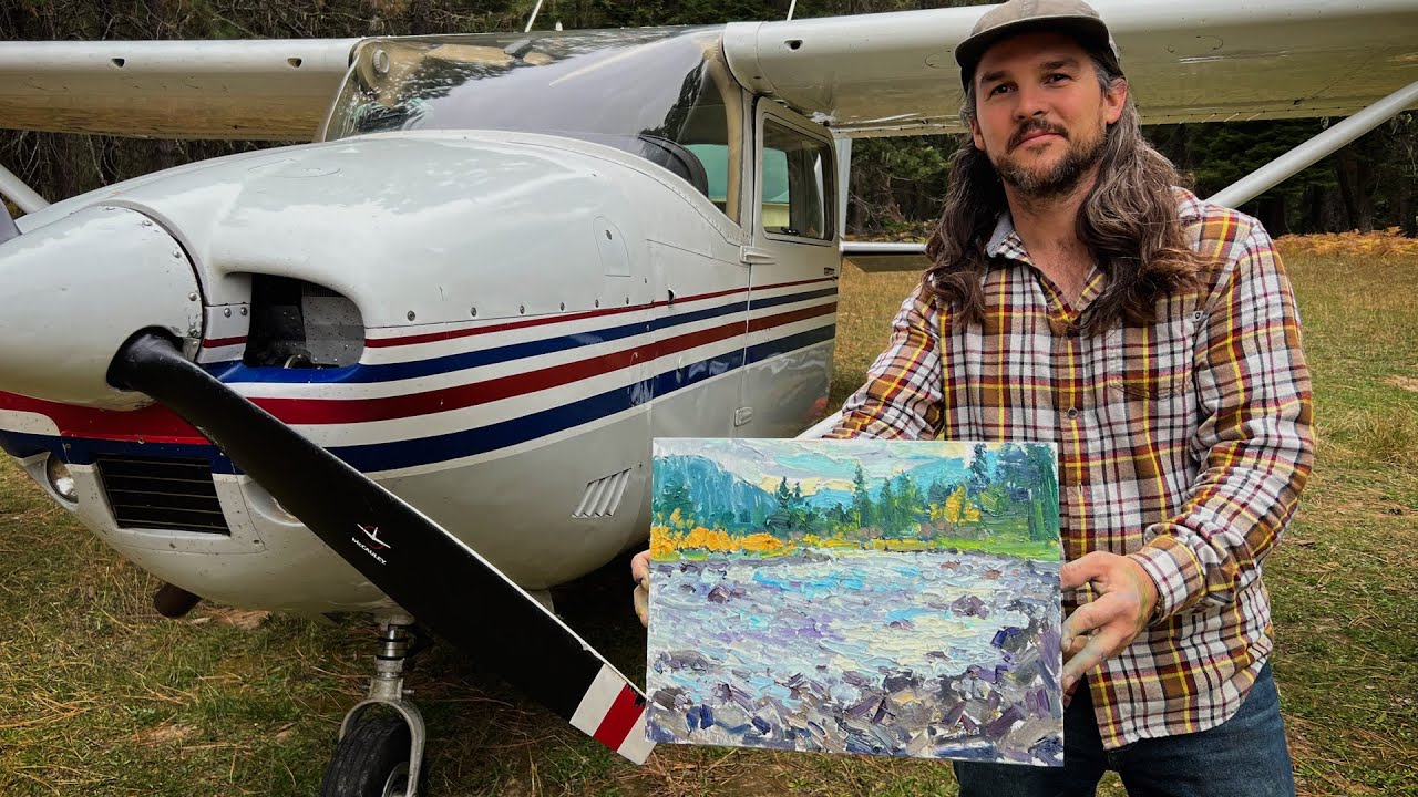 Plein Air Painting: Backcountry Plane Ride