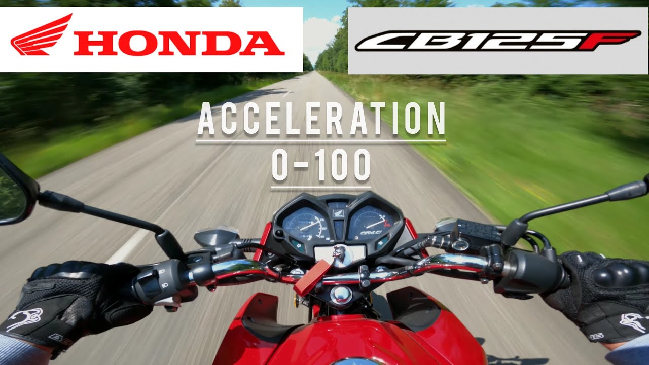 Honda CB125F | acceleration 0-100 kmh | 0-60mph