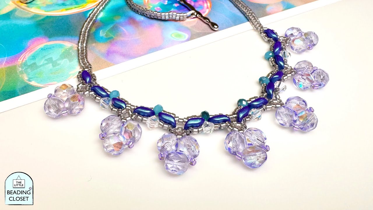 Beaded Necklace Tutorial Bubble Blooms
