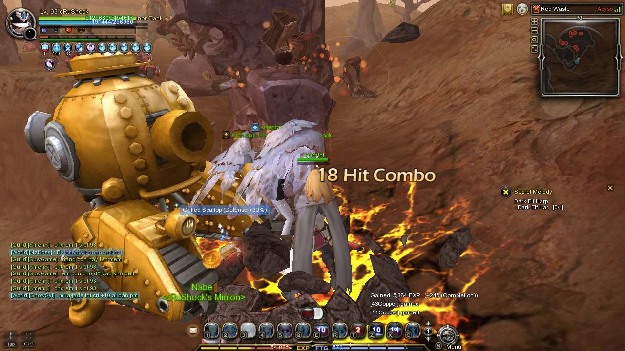[DN-Sea] Guardian solo Red Waste patch lv93 not have awk skill