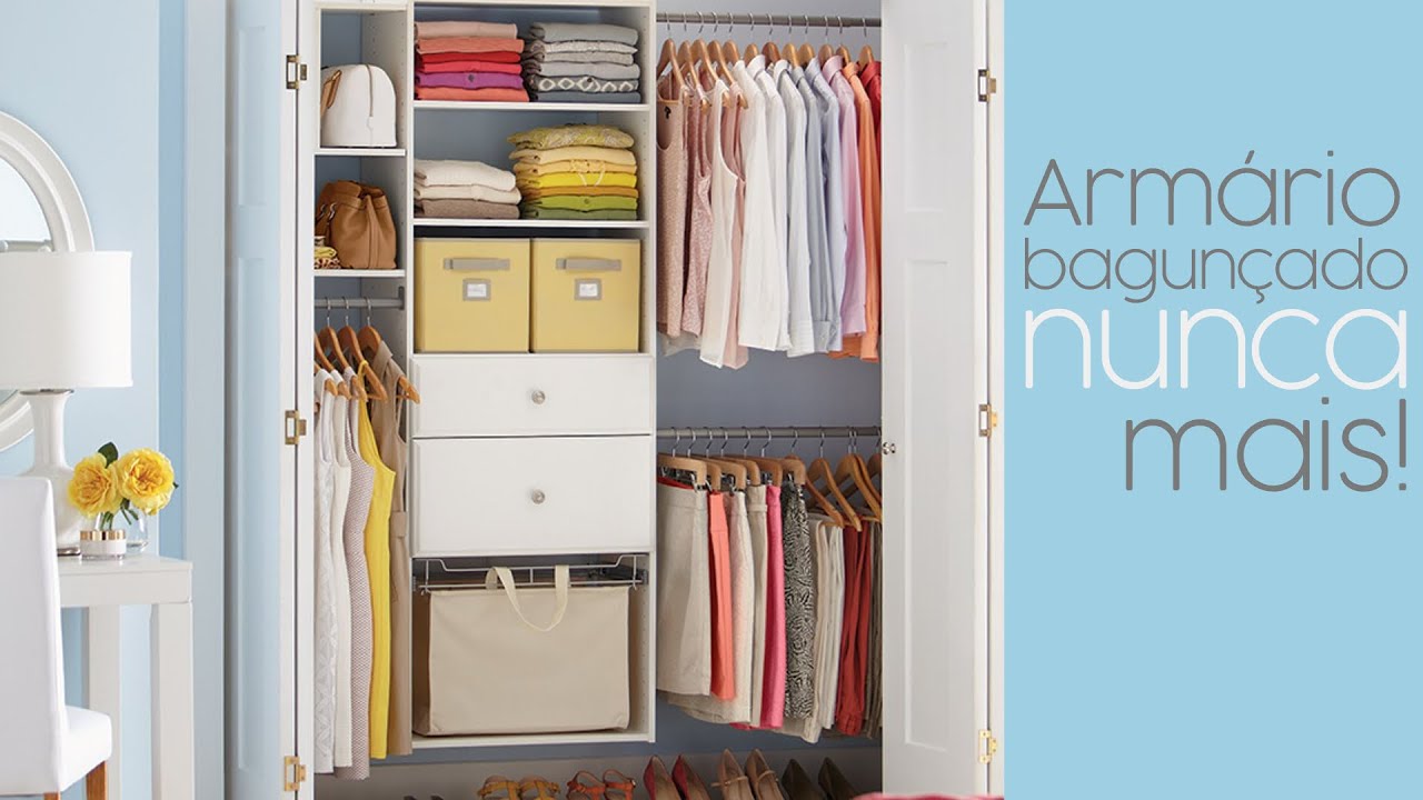 3 Passos para um Armário (Guarda Roupa) Organizado