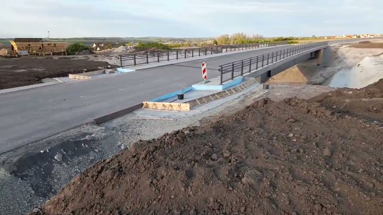 A143 Westumfahrung Halle (Saale) I Anschlussstelle Salzmünde I Baufortschritt 10.05.2022