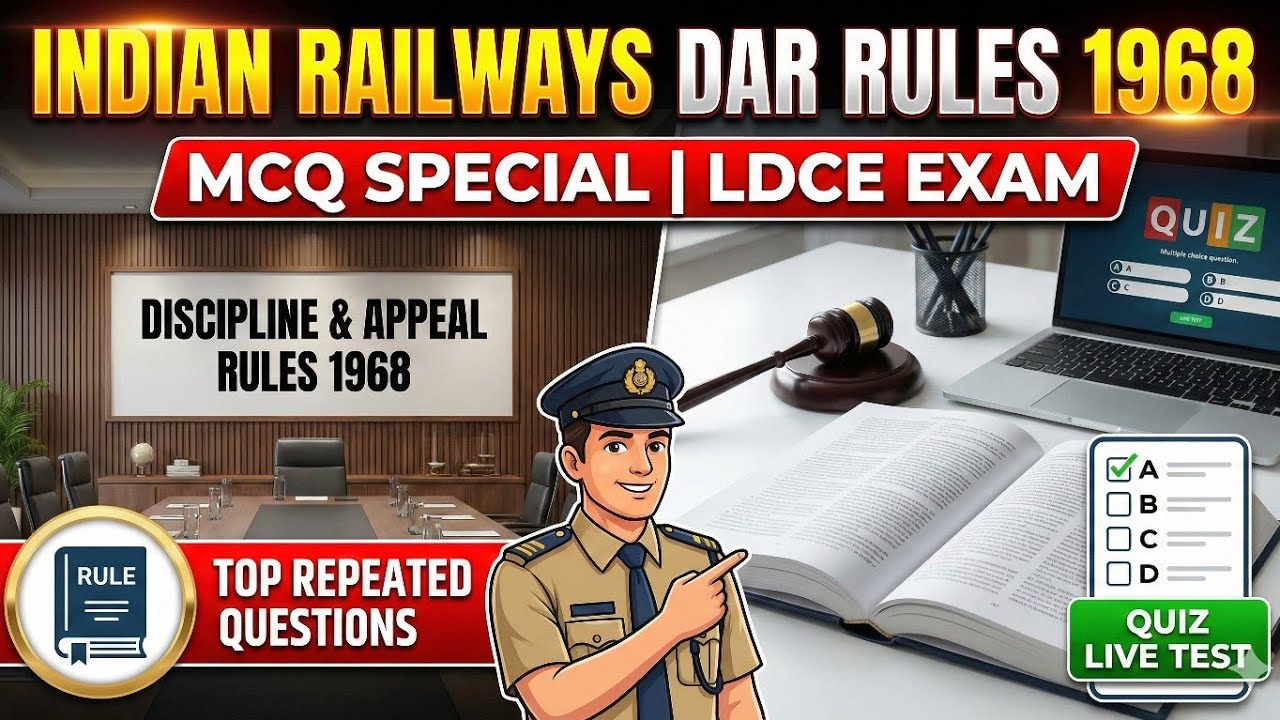 Railway DAR 1968: Most Repeated Questions for LDCE/GDCE