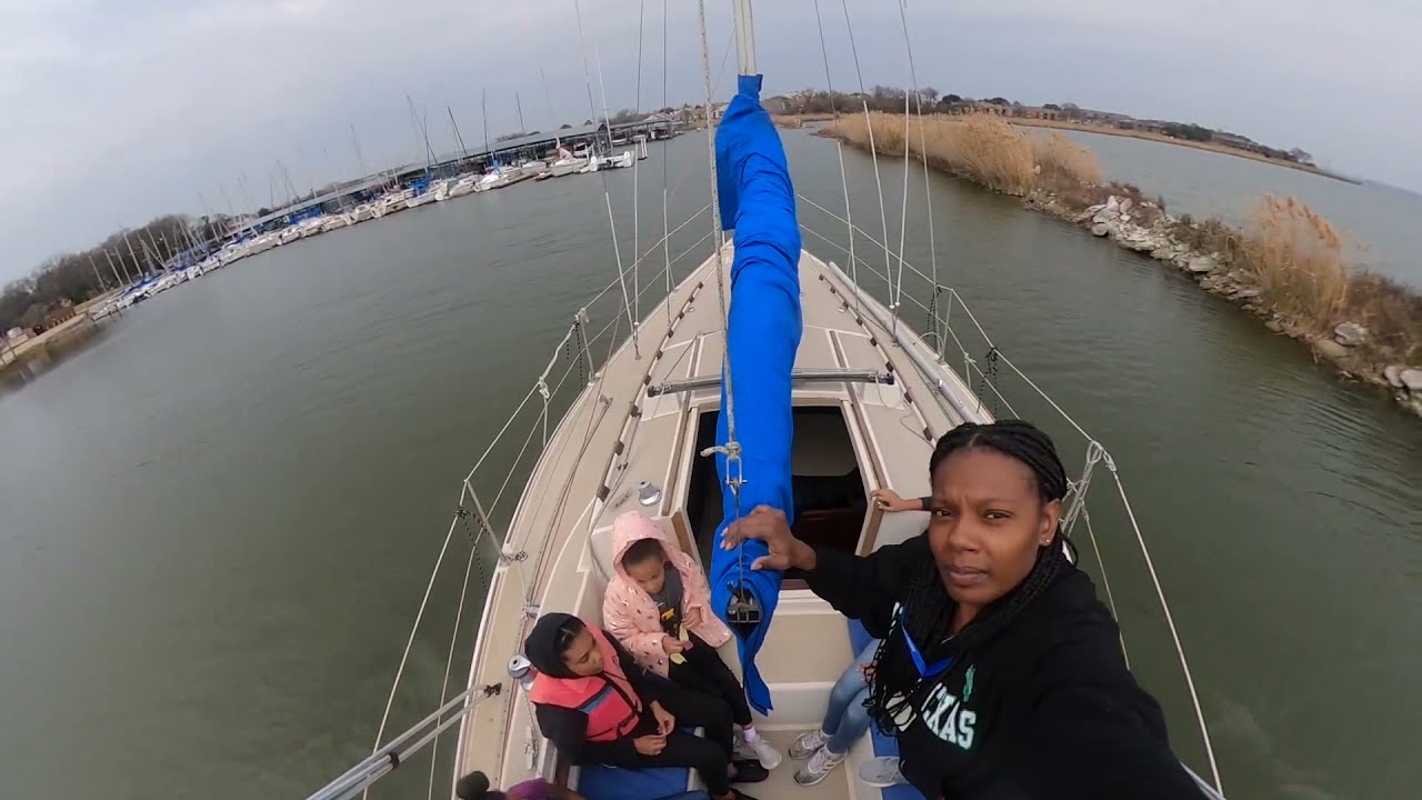 Winter Sailing w/the Kids! HD Time Lapse