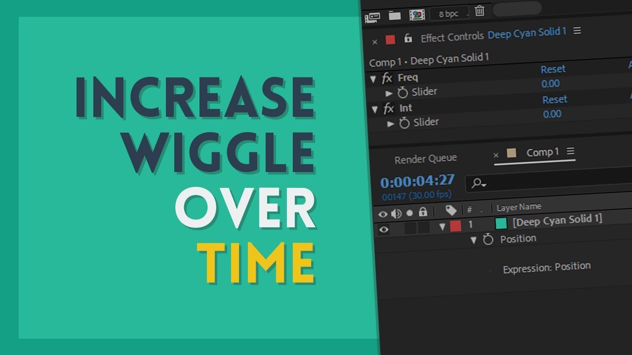 Increase Wiggle Over Time | After Effects Tutorial