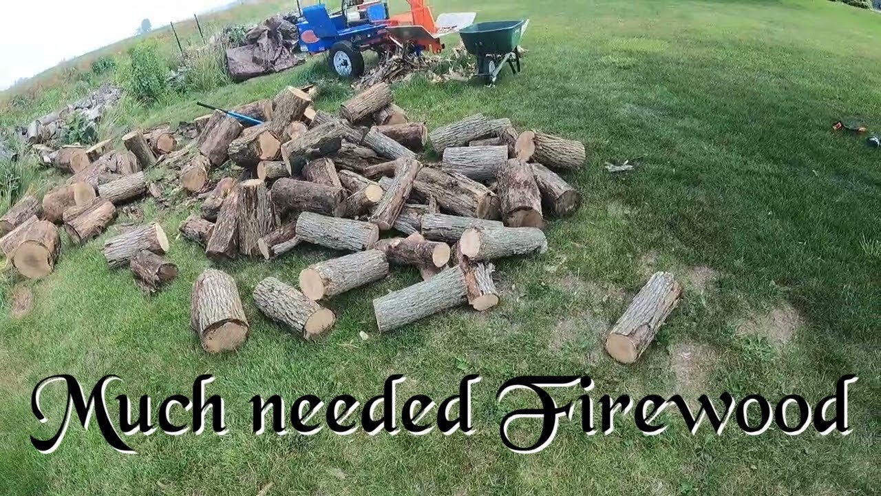 Splitting some much needed Firewood