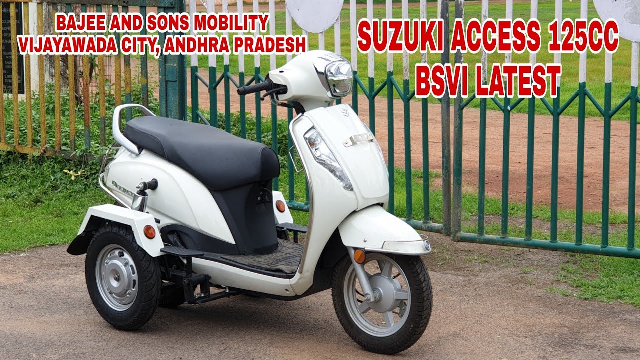 SUZUKI ACCESS 125CC BSVI THREE WHEELER FOR HANDICAPPED PEOPLE ♿ MODIFIED BY BAJEE AND SONS MOBILITY